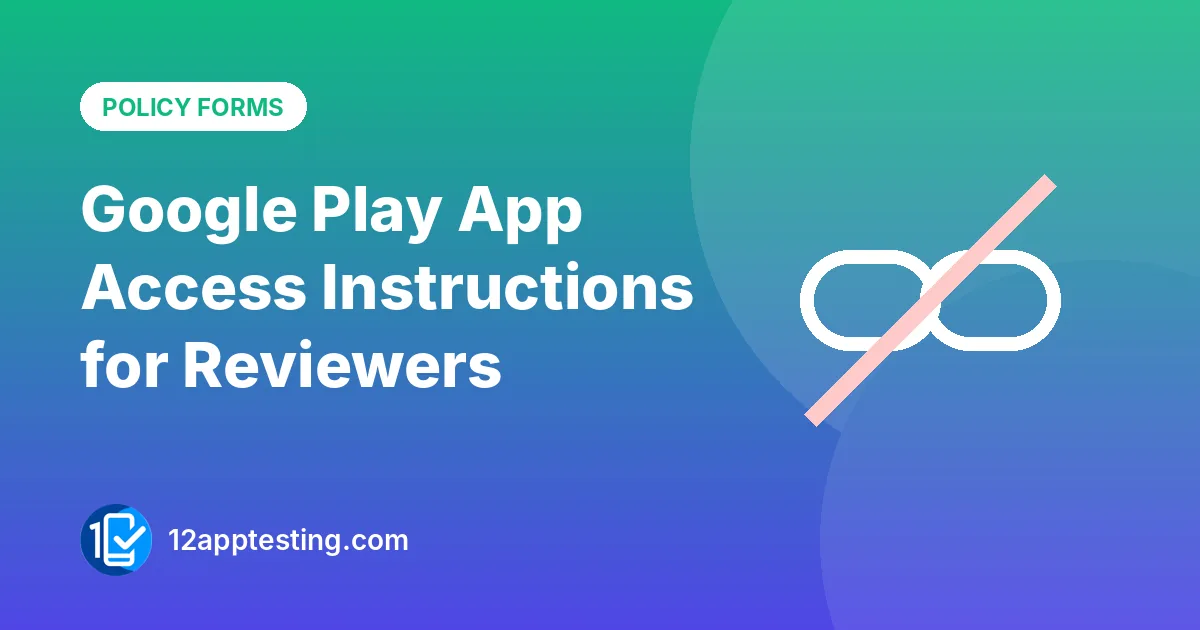 Illustration for the guide: Google Play App Access Instructions for Reviewers