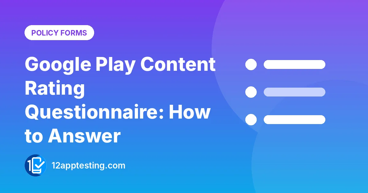 Illustration for the guide: Google Play Content Rating Questionnaire: How to Answer