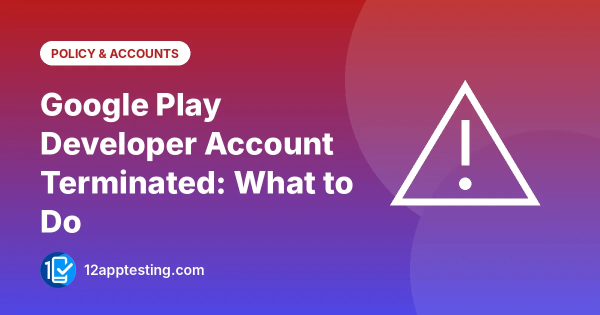 Illustration for the guide: Google Play Developer Account Terminated: What to Do