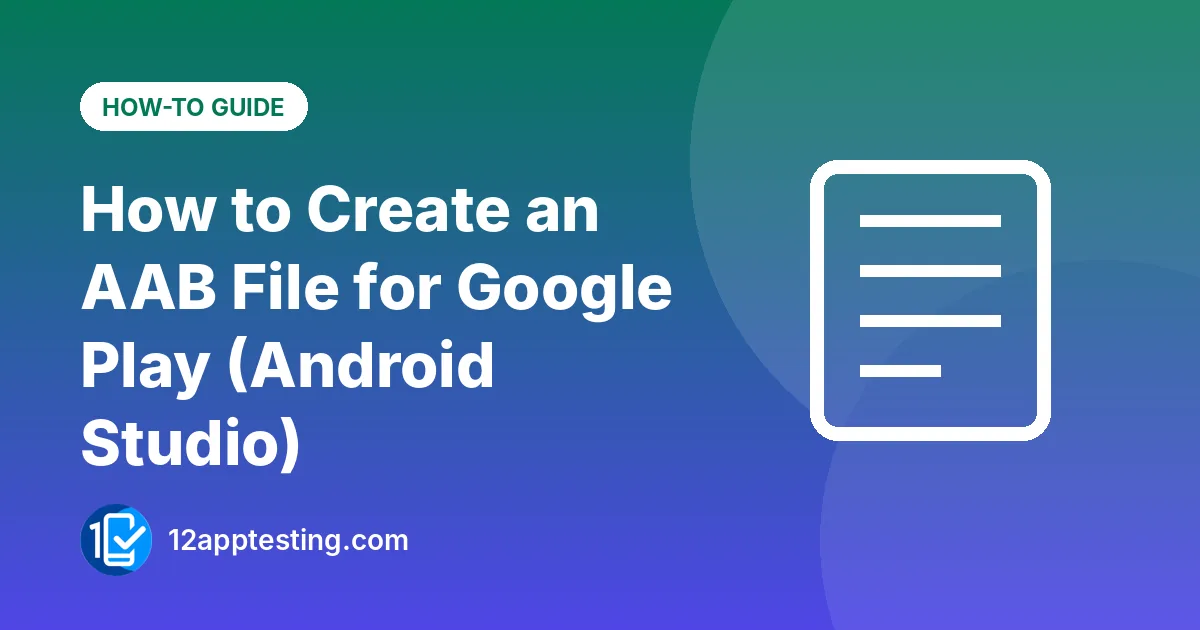 Illustration for the guide: How to Create an AAB File for Google Play (Android Studio)