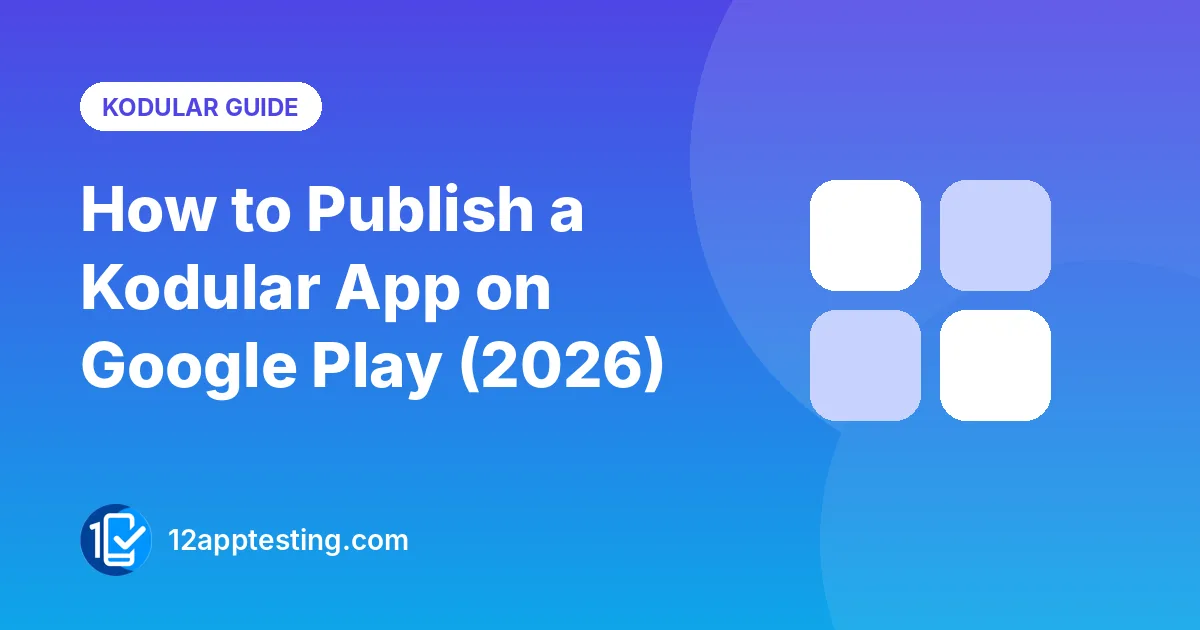 Illustration for the guide: How to Publish a Kodular App on Google Play (2026)